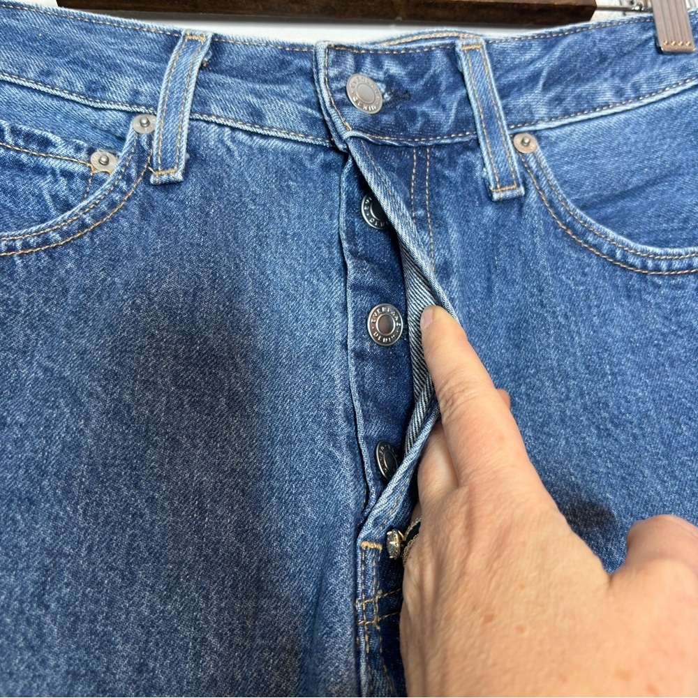 Everlane The Curvy '90s Cheeky Straight Jean Button Fly Organic Cotton Size 28 - Picture 4 of 11